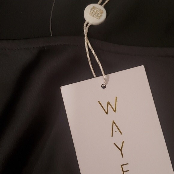 WAYF Black One Shoulder Side Cut Out Short Dress New With Tags - Picture 8 of 8